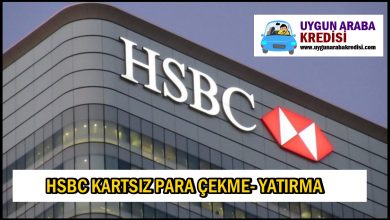 HSBC Bank Kartsız Para Yatırma ve Çekme